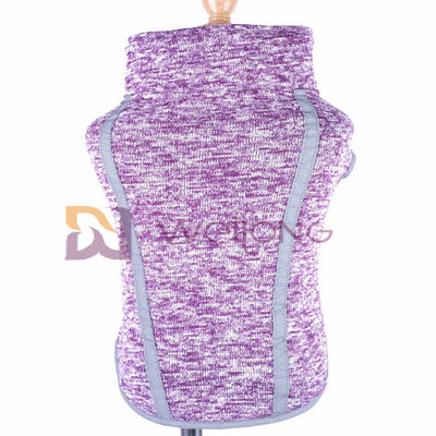 کت آستری پشمی سگ اضطراب جلیقه کت سگ پشمی بنفش