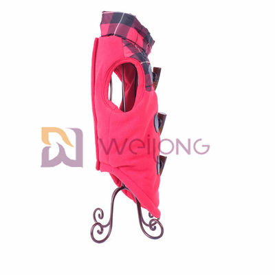 کاپشن چرم گاو حلقه ای سگ پایین ژاکت Velcro / Faux Opening Warm Dog Coats