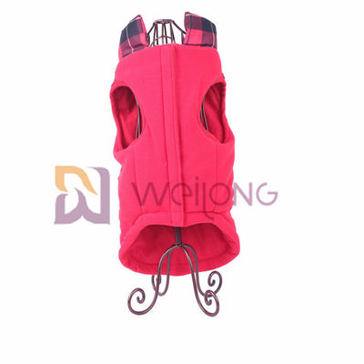 کاپشن چرم گاو حلقه ای سگ پایین ژاکت Velcro / Faux Opening Warm Dog Coats