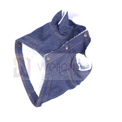 100٪ Poly Berber Pet Denim Jacket Winter Dog Blue Jacket