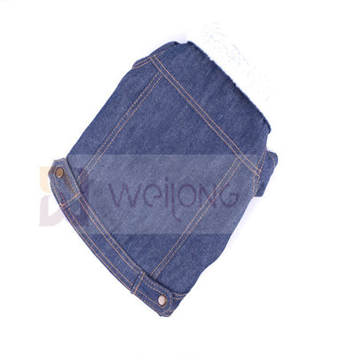 100٪ Poly Berber Pet Denim Jacket Winter Dog Blue Jacket