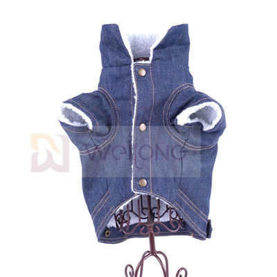 100٪ Poly Berber Pet Denim Jacket Winter Dog Blue Jacket