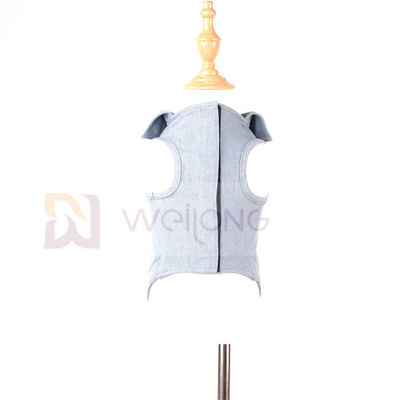 کت پاییزی تابستانی پت آبی آبی ژاکت شلوار جین شستشو شده برای گربه سگ