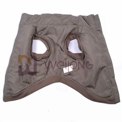 ژاکت نقره ای زیبا زیپ Berber Fleece Pet Jacket 2*2 RIB کت سگ کم بدن برای زمستان
