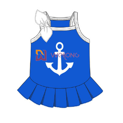 Cvc Jersey Sailor Anchor Pet لباس تنفس سگ لباس زنانه