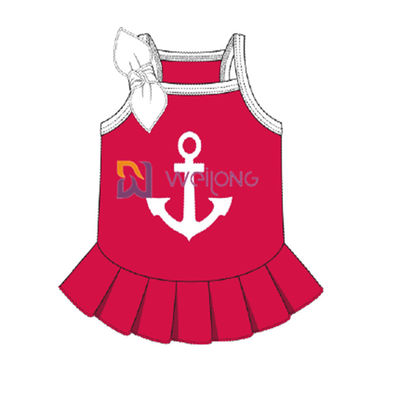Cvc Jersey Sailor Anchor Pet لباس تنفس سگ لباس زنانه