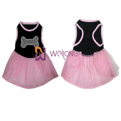 پیراهن تالی دامن بدلیجات هالووین Tulle Pet Pet / CVC Jersey Dogs Dress Up