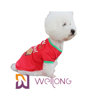 پیراهن کریسمس CVC Jersey 180G Red Printing Custom Customized