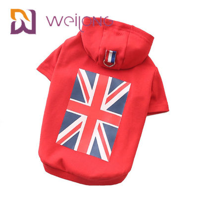 کاپشن اتحادیه جک لاستیکی پرچم انگلستان مدل کوتاه Hoodie نوع BSCI ناز سگ