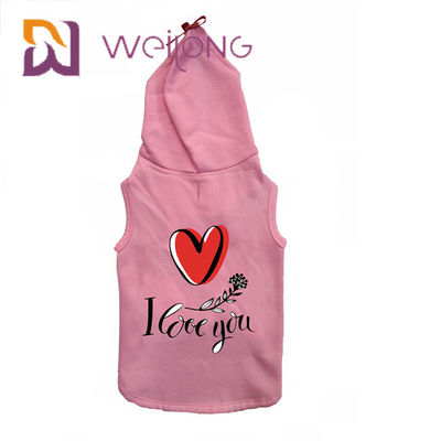 پیراهن ژاکت CVC پشم گوسفند گرم سگ گرم / صورتی گربه