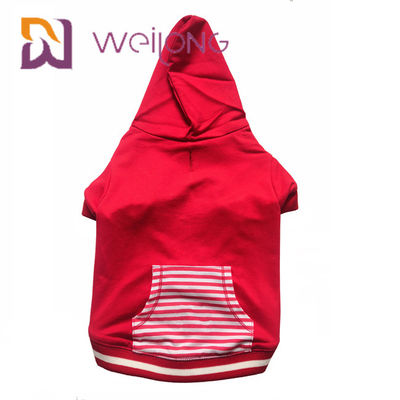 رنگ سفارشی چاپخانه حیوان خانگی سگ کریسمس Hoodie CVC برای پاییز / زمستان