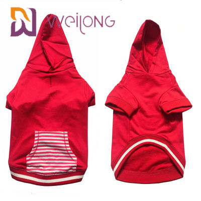 رنگ سفارشی چاپخانه حیوان خانگی سگ کریسمس Hoodie CVC برای پاییز / زمستان