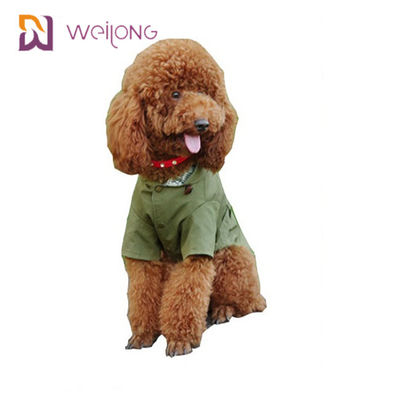 مانتوی Spring Cat Wind Pet Snaps باز کردن کت ترنس پنبه ای Twill Dog