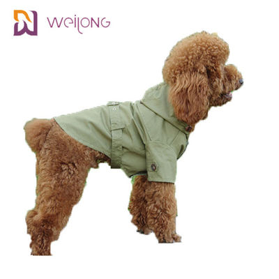 مانتوی Spring Cat Wind Pet Snaps باز کردن کت ترنس پنبه ای Twill Dog
