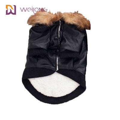 لباس زمستانی سفارشی Faux Fur Leatheret Pet Coat Dog