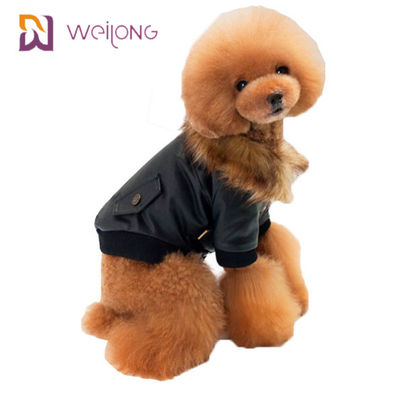 لباس زمستانی سفارشی Faux Fur Leatheret Pet Coat Dog