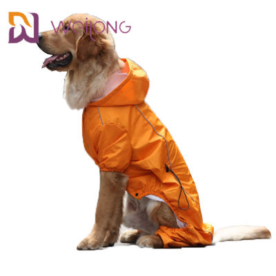 کت بارانی ایمنی Stripe Pet Raincoat سگ انعکاسی سگ