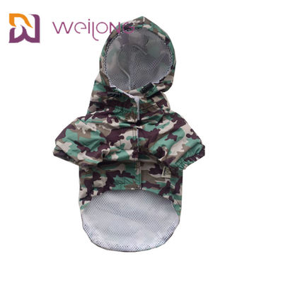 Velcro Opening Camo Pet Dog Jumpsuit ضد آب مش مشبک