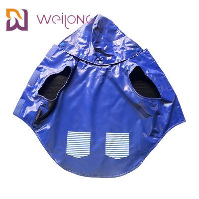 True Pocket Velcro Opening Medium Dog Raincoat سفارشی دو طرفه
