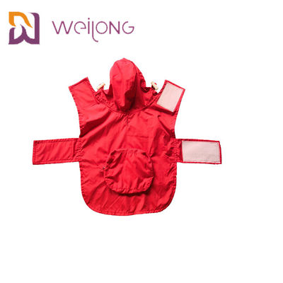 کت بارانی Velcro باز کننده کیف مش مشبک Xl Dog Raincoat