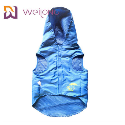 Velcro باز کردن لاستیک چاپ ضد آب Paincoat Pet Blue Blue XS-XL