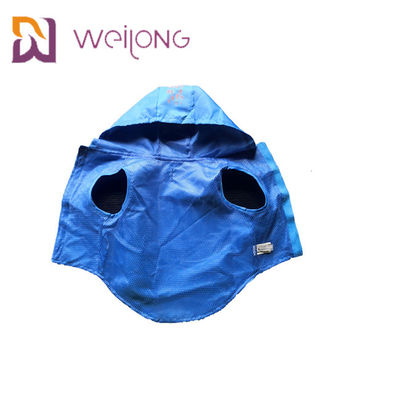 Velcro باز کردن لاستیک چاپ ضد آب Paincoat Pet Blue Blue XS-XL