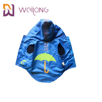 Velcro باز کردن لاستیک چاپ ضد آب Paincoat Pet Blue Blue XS-XL