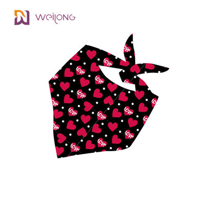 روز ولنتاین Pet Bandana روسری دوتایی پنبه ای روسری پت تعطیلات بی بی