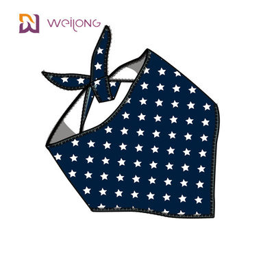 بند منحصر به فرد قابل تنظیم Fit Pet Bandana Premium Durable Fabric Stars Stripes