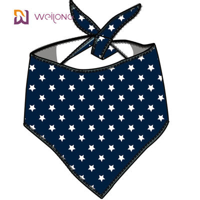 بند منحصر به فرد قابل تنظیم Fit Pet Bandana Premium Durable Fabric Stars Stripes