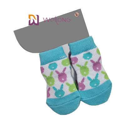 Cotton Spandex Blue Paw Protector جوراب مخصوص حیوانات خانگی جوراب سگ برای محافظت از کفپوش های چوبی